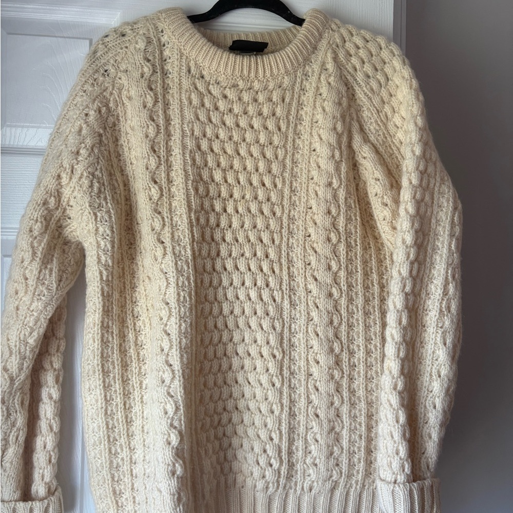 Wool vintage cream sweater